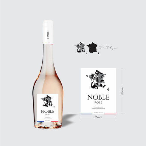 Rose Wine Label Design by nowgrid