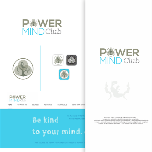 Mental Health Plattform for Millienials creating a calm and authentic online community- whimsical and minimalis Logo Design by Folkasem