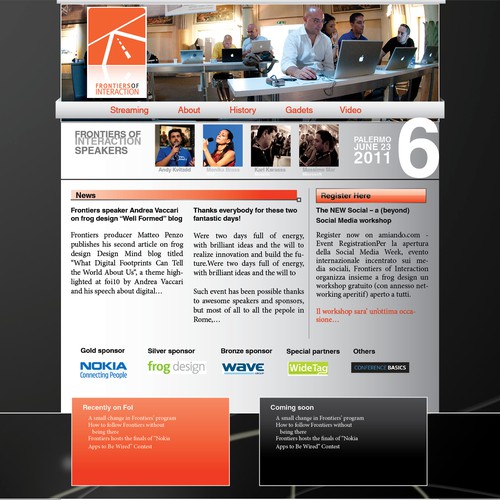 Powerful Technology Conference Website Design by IvanVB