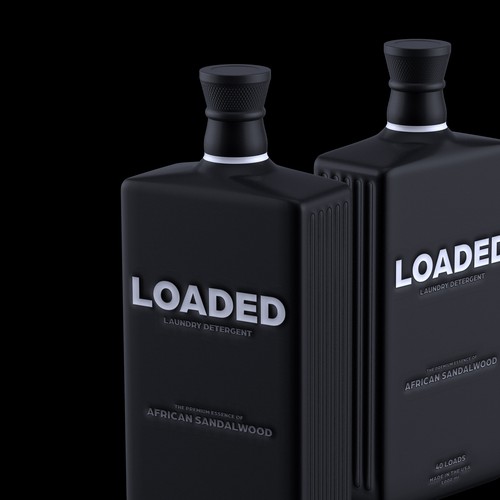 Masculine Cologne-Scented Laundry Detergent Bottle Diseño de Borisshija