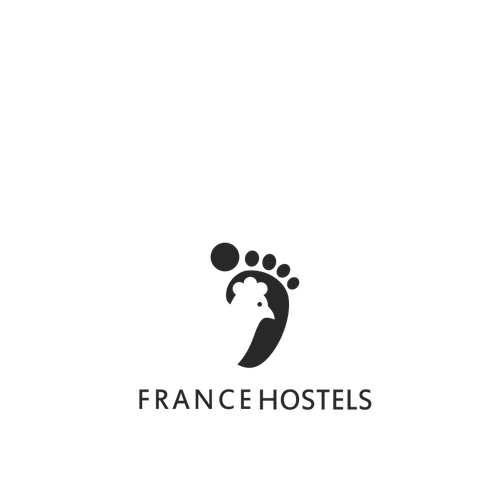 Create a corporate identity for a new french hostel operator Design by curveArt