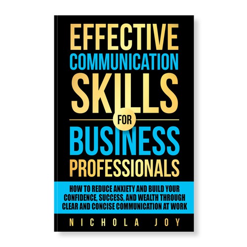 Design a book cover targeting  business professionals that want to enhance communication skills. Design by manta.jakarta