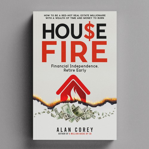 Eye-catching BOOK COVER with REAL ESTATE and EARLY RETIREMENT focus Design by H-Izz Design