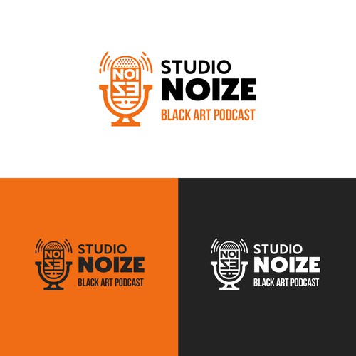 Podcast logo for Black art podcast-ontwerp door nomaden.studio