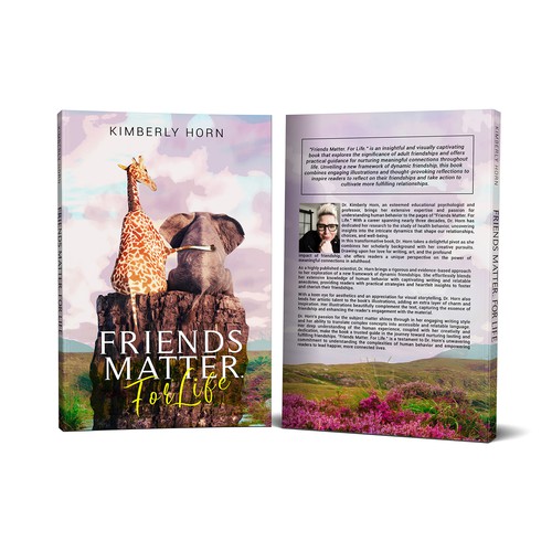 "Friends Matter. For Life.", insightful and visually captivating book on adult friendship Design by Maja.K