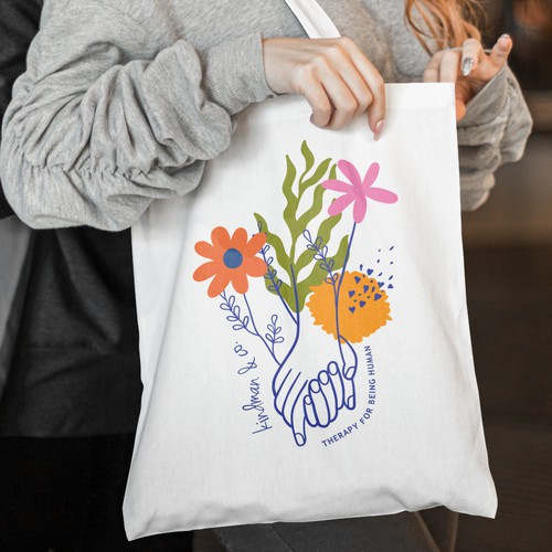 We need a hip, playful design for merch for our therapy practice Design by mrs. nacre