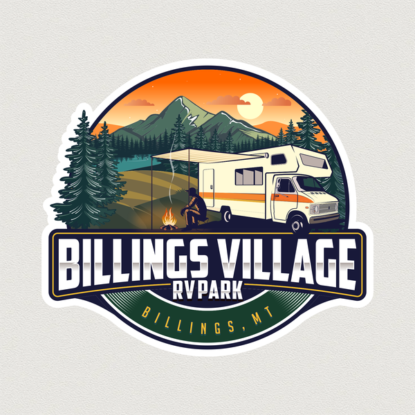 Design by Mieko® titled "Billings Village RV Park"