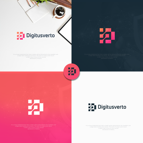 Aspiring and Inspirational logo for a Digital Transformation company Diseño de Grafik Flame