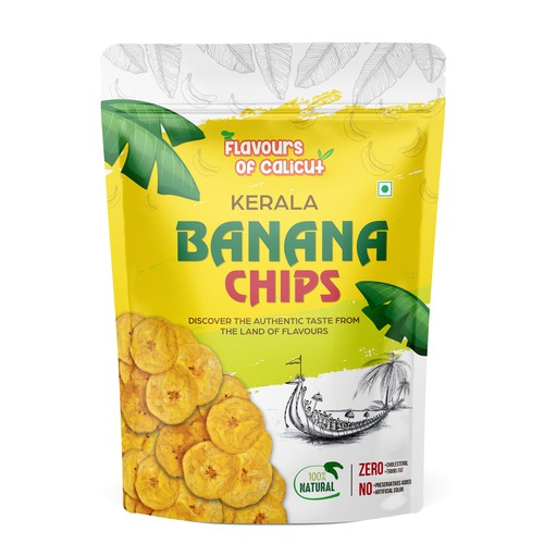 Package Design for Banana Chips Design by JOHN's_AlphaCreation