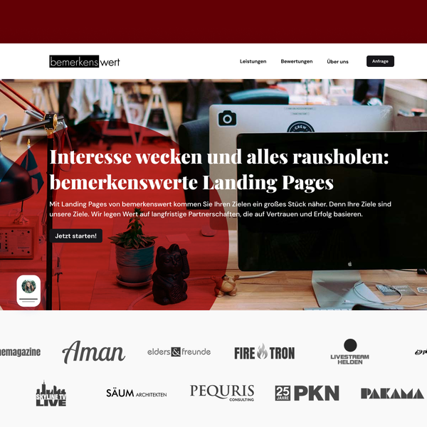 Design by Laridae titled "Homepage for an Agency"