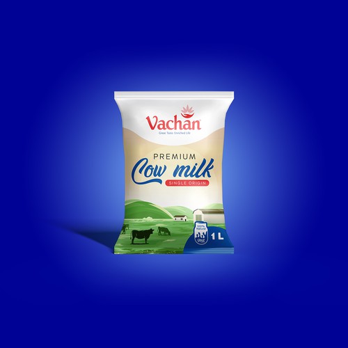 Vachan Cow Milk Design by Adii23