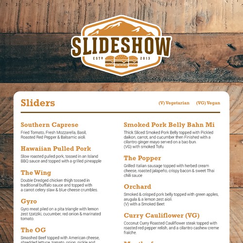 Digital Funky Menu for a Food hall. Design by mattchinchilla