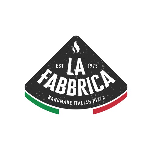 We need a powerful logo for our pizza production - La Fabbrica Design by Silviu Pruteanu