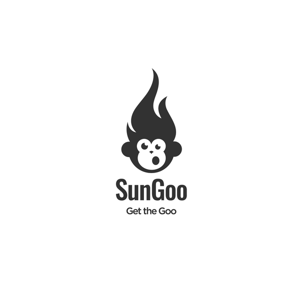 Monkey on Fire Logo Concept