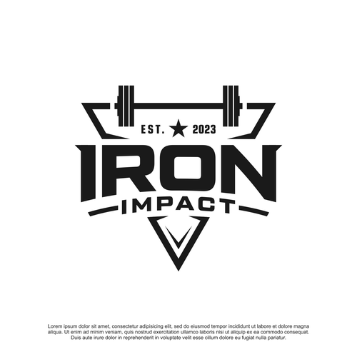 Forged Iron like Logo for an online strength & powerlifting coaching Design by Brainfox