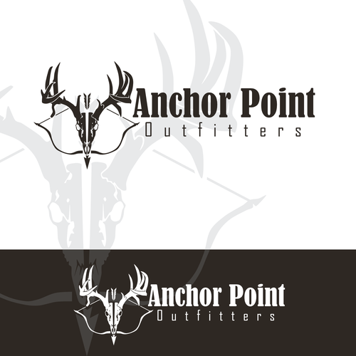 Vintage hunting logo to appeal to bow hunters of all generations Design by scorpionagency