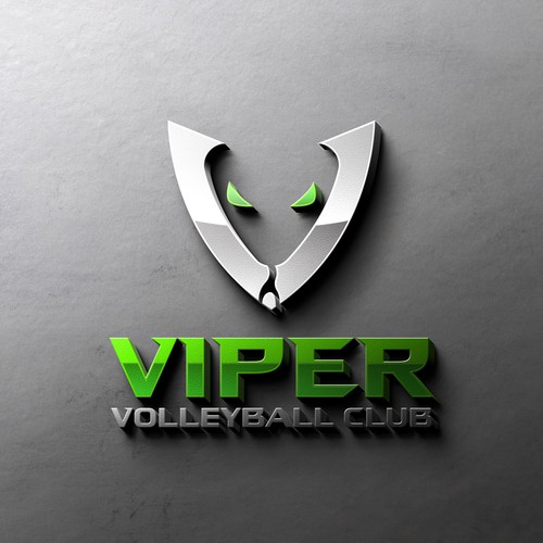 Club Volleyball logo - Viper volleyball Design by Artborg™