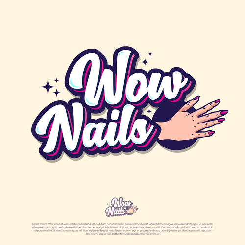 コンペ「Press-on glam nails」のデザイン by Adnerasさん 