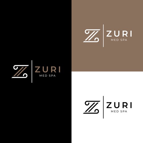 Zuri Med Spa Logo Diseño de MysteriousStudio