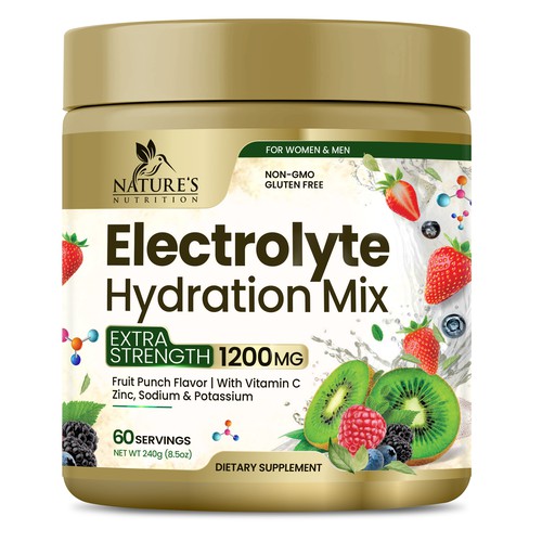 Hydration Electrolytes Design Needed for Nature's Nutrition Design by Black-Pepper
