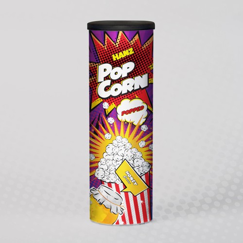 Premium Quality Popped Pop Corn Packaging Design réalisé par Dimario Moretti