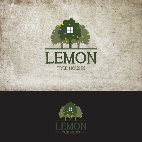 Lemon Tree Houses Logo Folegandros Island Resort in Greece! Design by Tom Joshua