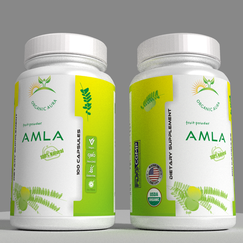 Label design for Herbal Supplement Powder and Capsule Bottles | Product ...