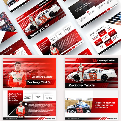 Create magnanimous presentation for up and coming race car driver Design von Yeasir Arafat Rubel