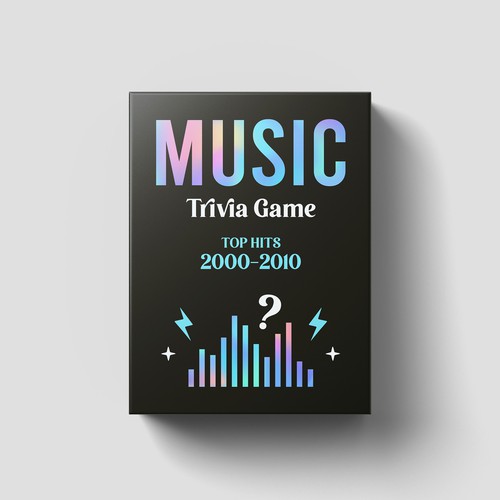 Create a packaging design for a music trivia game Design by znakovanj