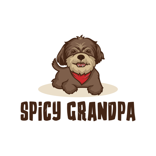 Design a logo with a senior dog named "Spicy Grandpa"!! Design by EMLanderz