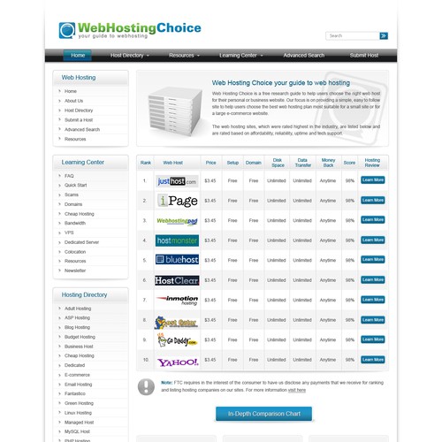 Redesign WebHostingChoice.com Design by emadz