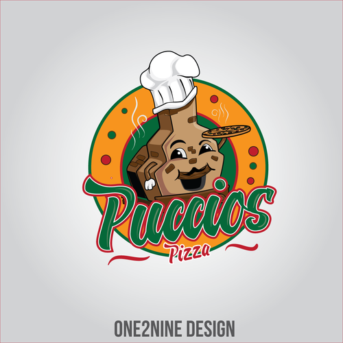 Design a fun 2 or 3 colored logo for a brick oven pizza business Logo