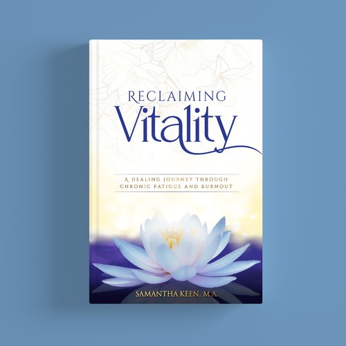 Cover for a spiritual healing book that helps combat fatigue and burnout Design by Creative_Crafter