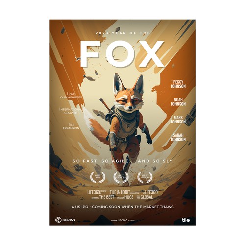 Design di Life360 2023 Year of the Fox Poster di Alfaza Std.