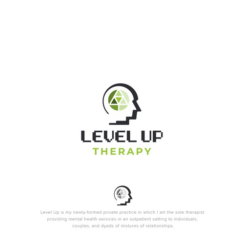 Gamer-inspired logo for mental health practice Design by smitadesign