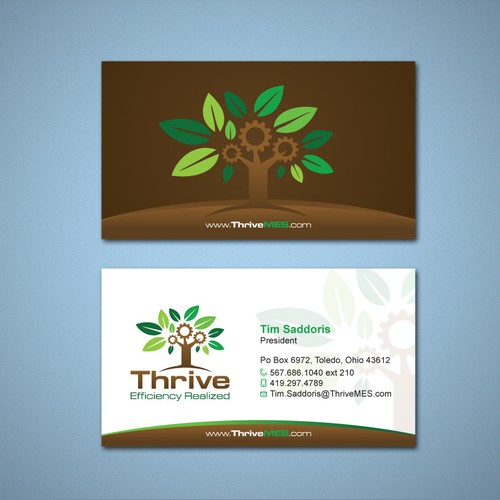 Create the next stationery for Thrive Diseño de Tcmenk