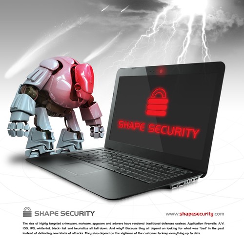 Computer modeled (CG) evil robot illustration Diseño de zakazky