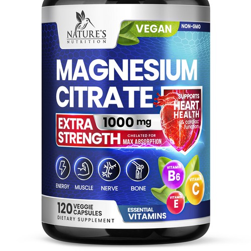 Premium Magnesium Citrate Design needed for Nature's Nutrition Design by Davi Giolo ★