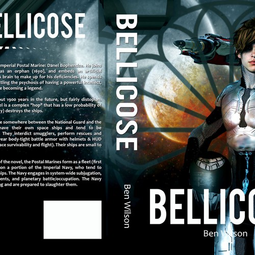 Sci-Fi Novel Cover Design, Start of Series. Design by DHMDesigns