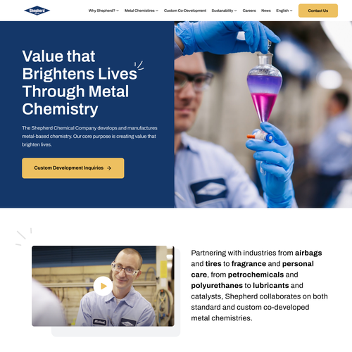 Chemical Company looking for Homepage Facelift Design by Isaac Sanchez