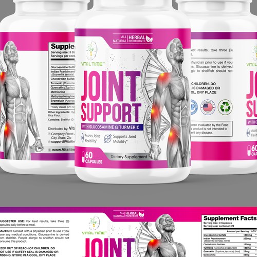 Supplements label Design by Qalandar