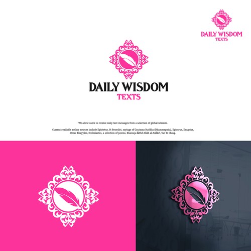 Daily Wisdom Texts - "Daily text messages from a selection of global wisdom" Design by Hamlet/simba14