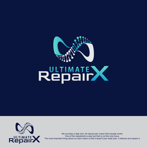 Create a logo for a high end all natural pain relief and repair cream Diseño de Voz Design