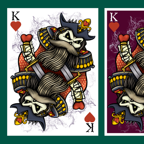 We want your artistic take on the King of Hearts playing card Design von Fafahrd Deustua