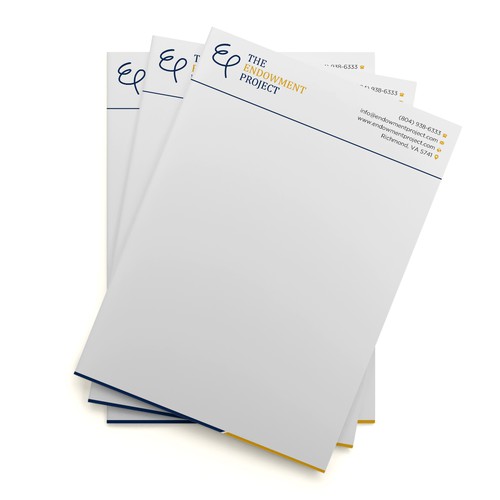 Clean, simple note design, The Endowment Project Design by prosenjit_P