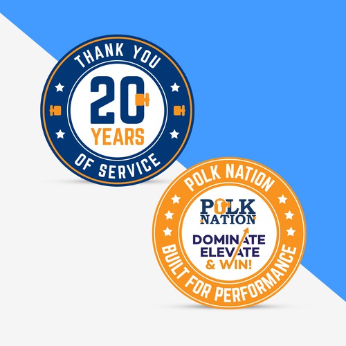 Employee Service Tenure Milestones Commemorative Coin Design by Ahsanaq