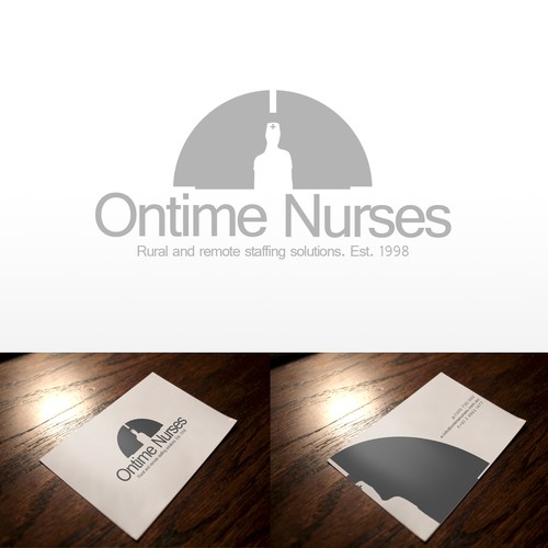 logo and business card for Ontime Nurses Design por AntonGj