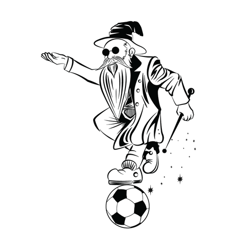 Soccer Wizard Cartoon Ontwerp door KreativeMinds99