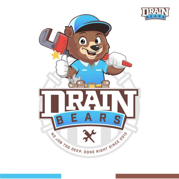 Modern plumbing logo