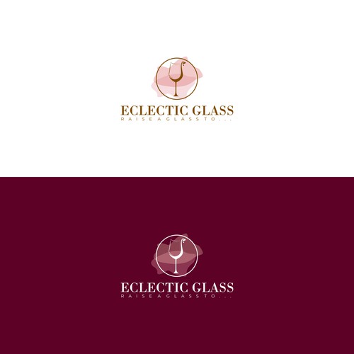 Luxurious Modern Wine Glass Logo Design by NuriCreative